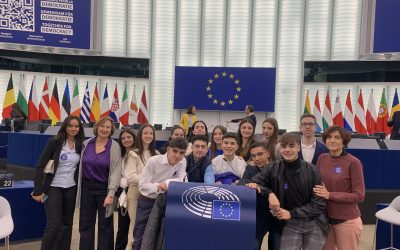16 estudiantes de 1º Bachillerato participan en Euroscola en la sede del Parlamento Europeo en Estrasburgo